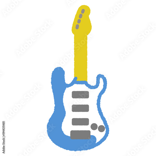 手書き風のアイコン　エレキギター