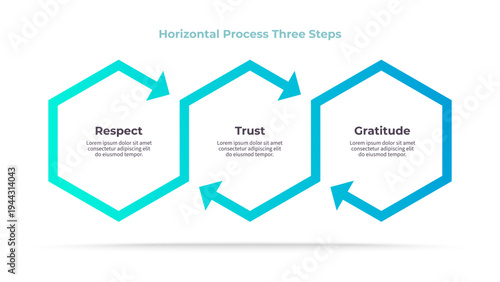 Business infographic template. Process chart with three options, steps. Vector chart.