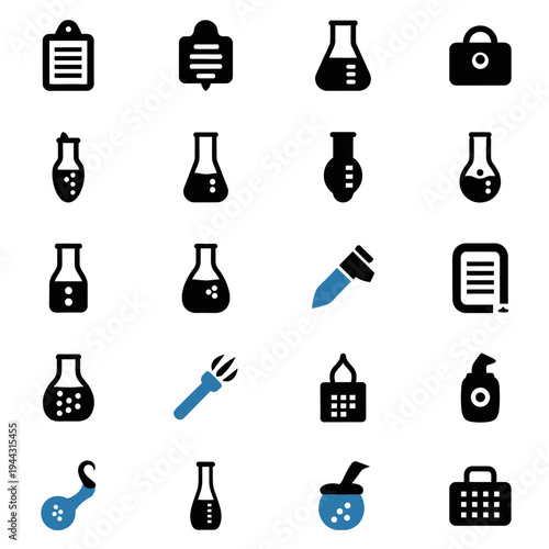 Laboratory equipment and science tools.