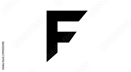 Large black letter F symbol.