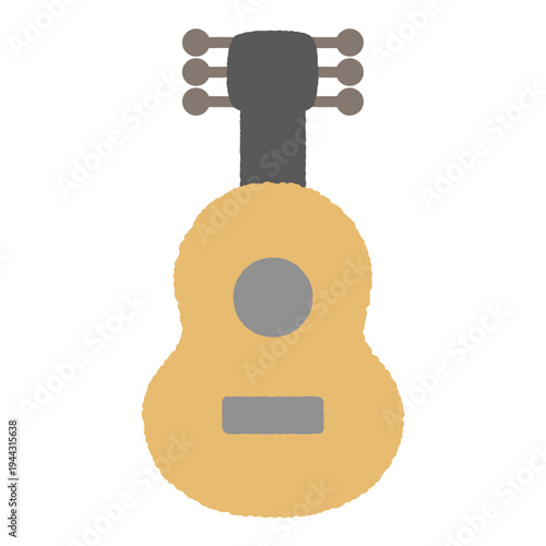 手書き風の単品アイコンイラスト　ギター