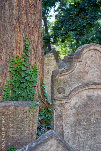 Visiting old Jewish cemetery in Prague, Czech Republic