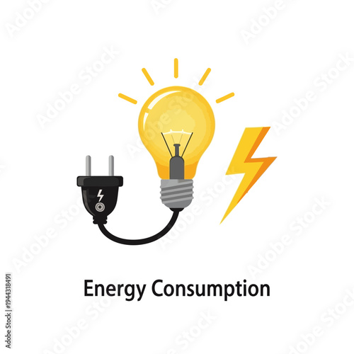 Electric Light Bulb with Plug.