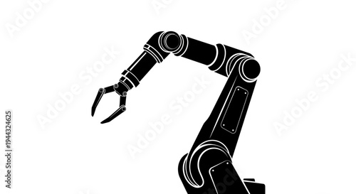 Industrial robotic arm machine technology.