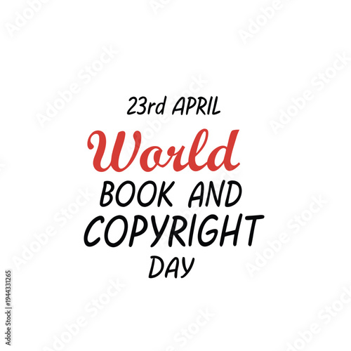 world day, world book and copyright day