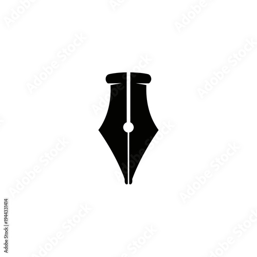 Fountain pen nib writing instrument tip.