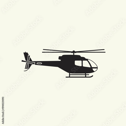 Photos Black helicopter silhouette flying machine.