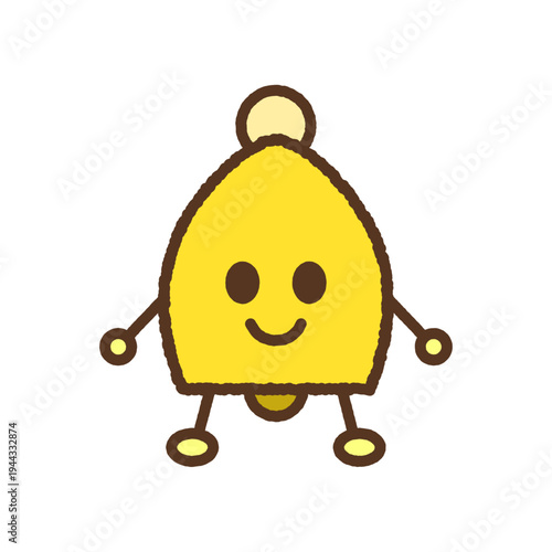 手書き風のキャラクター単品アイコンイラスト　ベル