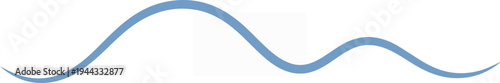 Abstract blue wave design with a simple and elegant style.