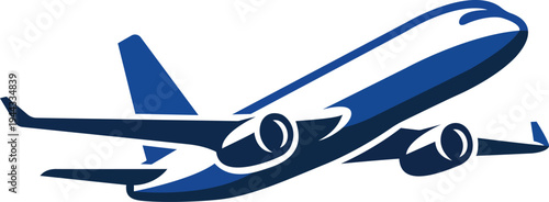 Flying Airplane Illustration