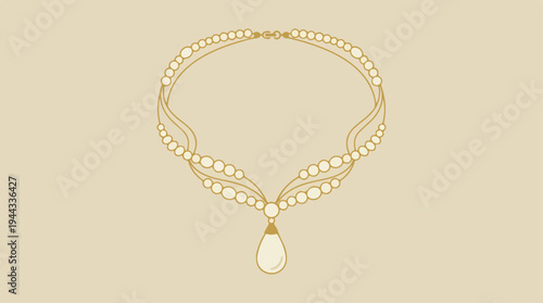 Elegant Pearl Necklace - A Luxurious and Exquisite Jewelry Piece.