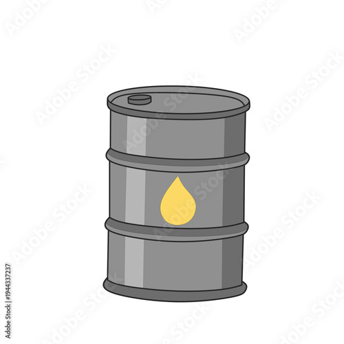 barrel of oil, Oil Barrel Isolated on White Background – Industrial Petroleum Drum Container