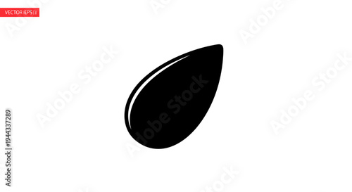 Black seed or bean shape.