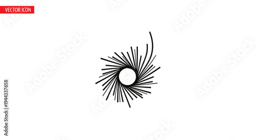 Black eyelash and eye makeup design.