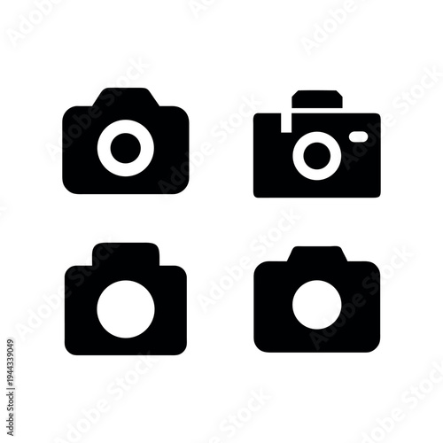 Camera Icon Photography Symbol for Photo Video Media and Digital Imaging Vector