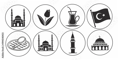 Assorted religious symbols from different faiths and cultures