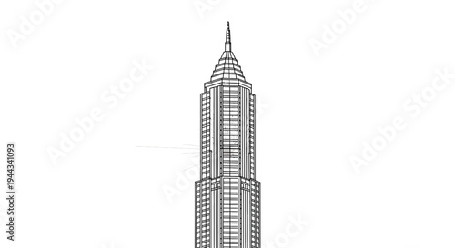 Art Deco Skyscraper Sketch