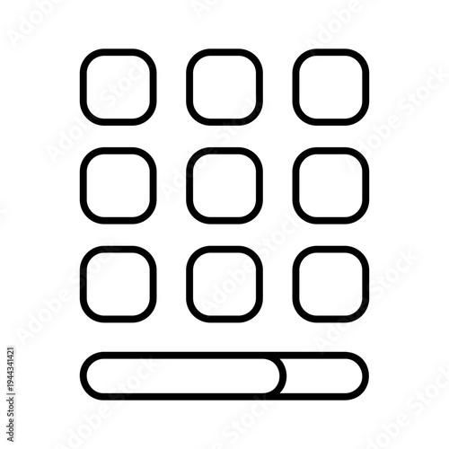 App grid + limit bar