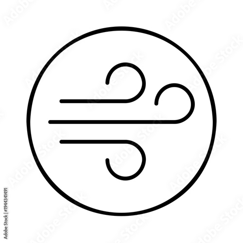 Breath lines + circle