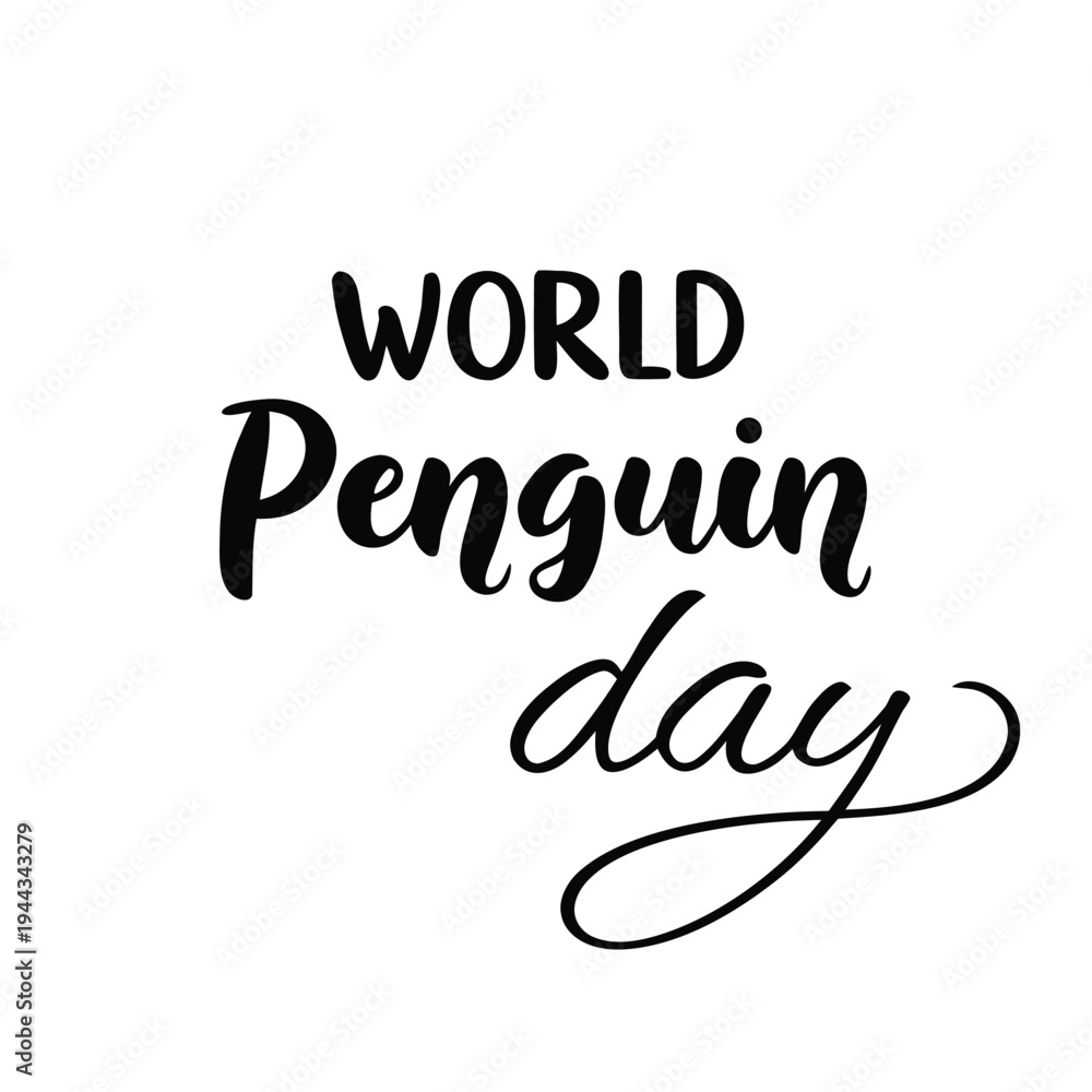 Fototapeta premium world penguin day
