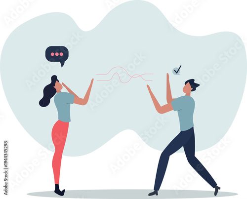 Active listening and speech hearing communication skills. Couple conversation with soft skills and ability to understand .person's life situation and his activities.