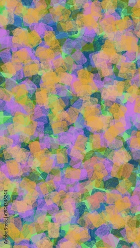 Colorful transparent shapes abstract texture background