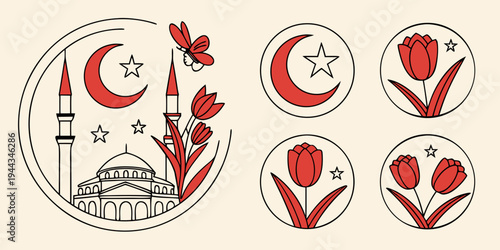 A collection of symbols representing different religions and cultures