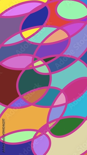 Vibrant abstract geometric pattern wallpaper