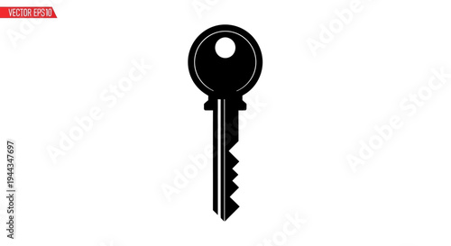 Close up of a single key.