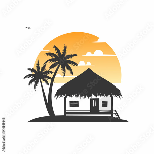 island with palm trees
