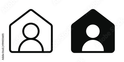 Buyer Tenant User Vector Icon Editable Illustration