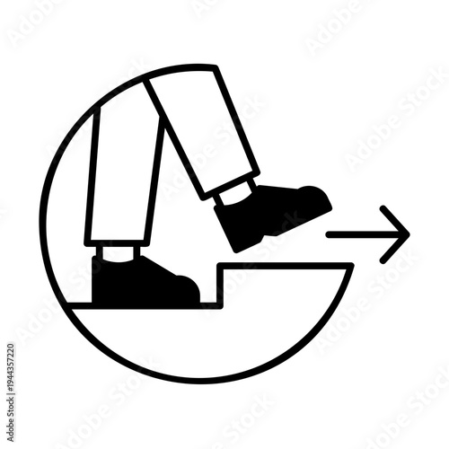 Comfort zone circle + step