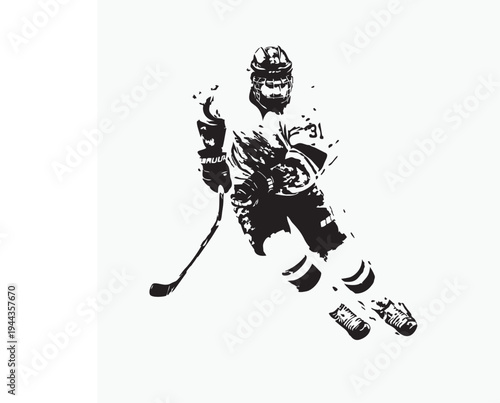 black and white vector illustration of a man