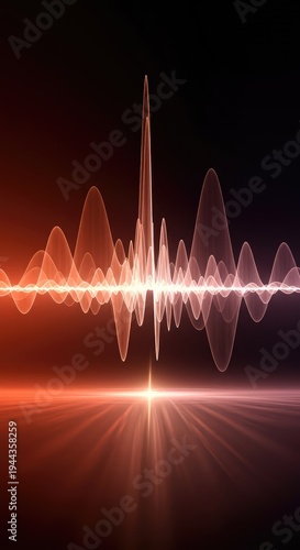 Abstract visual display representing sound waves and energy movement, suitable for musical themes or dynamic presentations and digital uses ,equalizer ,surface ,rhythm