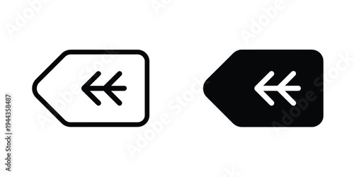 Delete Backspace Vector Icon Editable Illustration