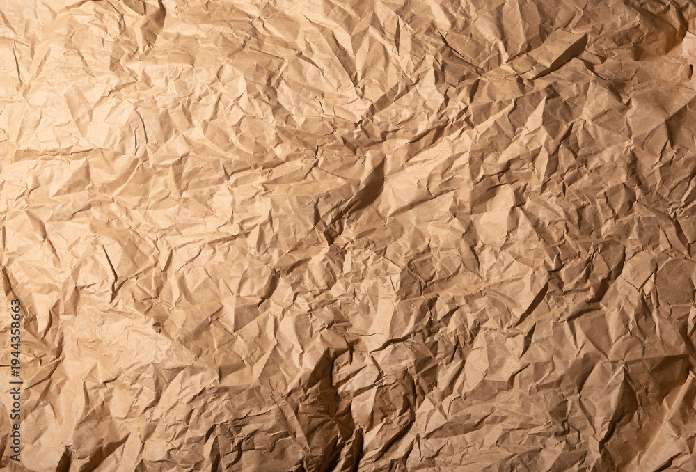 custom made wallpaper toronto digitalWrinkled crumpled kraft brown paper texture, background in grunge style.