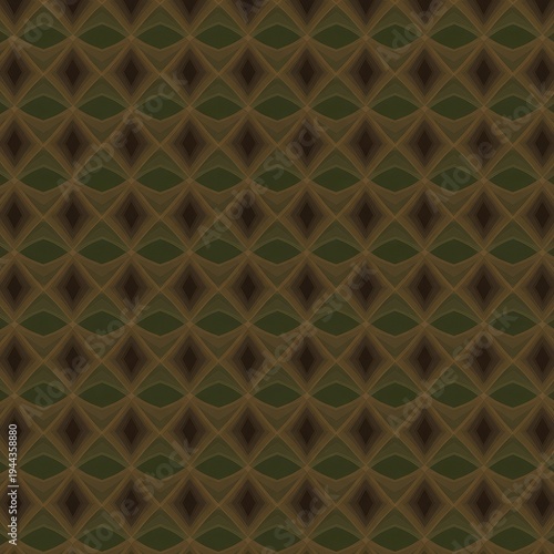 A seamless repeating retro geometric textile design featuring muted earth tones, perfect for fabric prints, wallpaper, or digital backgrounds ,surface ,muted ,fabric