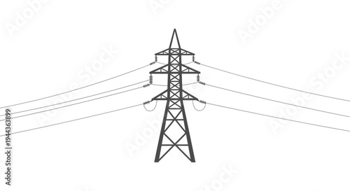High Voltage Power Line Tower