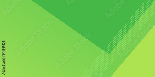 Minimal green geometric background. Dynamic shapes composition. Vector illustration