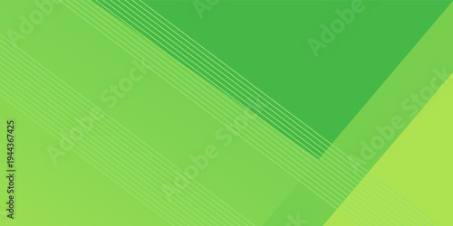 Minimal green geometric background. Dynamic shapes composition. Vector illustration