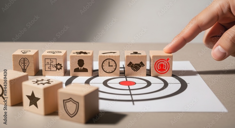 Strategic planning with thematic building blocks and target focus