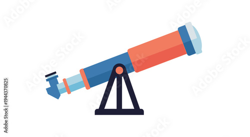 Modern Telescope on Stand for Astronomy and Science Exploration