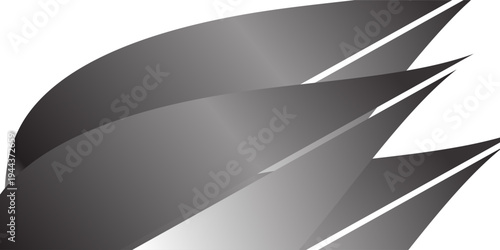 Abstract Metallic Silver Wave Background with Elegant Chrome Gradients