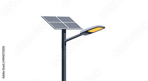 Solar Street Light with Panel - Renewable Energy for Outdoor Illumination