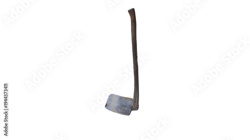 Wallpaper Mural Traditional agricultural tool, a hoe with a wooden handle, isolated on a transparent background. Generally used for digging soil, gardening, and so on. Torontodigital.ca