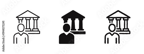 Banking Services and Financial Institution Icons Set