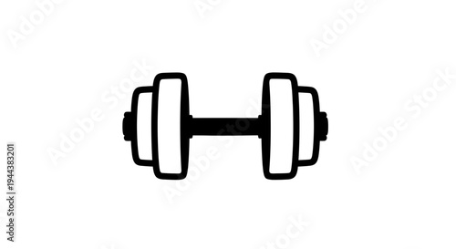 Dumbbell Icon, Fitness Equipment, Weightlifting Symbol, Gym Workout, Strength Training, Exercise