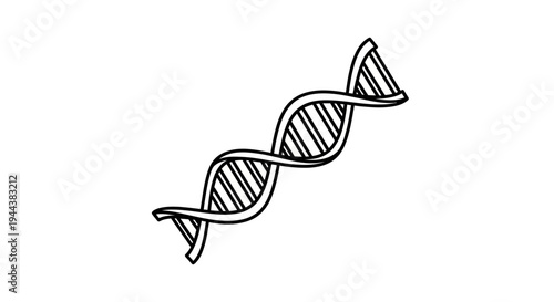 DNA double helix, genetic code, scientific research, biology, biotechnology, abstract medical illustration