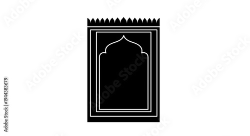 Islamic Prayer Niche Graphic Design Element.