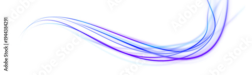 Purple and blue neon lines twist across a PNG digital space. Glowing trails convey high-speed motion and futuristic energy waves. Ideal for sci-fi visuals.